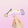 Witching for the Weekend! Cute Prisma the Cat, The Pastel Witch Die cut - Katnipp Studios