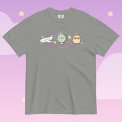 Yay! It’s Travel Day! Premium Heavyweight T-Shirt | Kawaii Airport Tee | Wanderlust Graphic Shirt | Katnipp Travel Apparel Katnipp character product