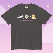 Yay! It’s Travel Day! Premium Heavyweight T-Shirt | Kawaii Airport Tee | Wanderlust Graphic Shirt | Katnipp Travel Apparel Katnipp character product