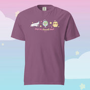 Yay! It’s Travel Day! Premium Heavyweight T-Shirt | Kawaii Airport Tee | Wanderlust Graphic Shirt | Katnipp Travel Apparel Katnipp character product