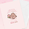 You're A Stinky Poo Funny Kawaii Valentines Card - GC002 - Katnipp Studios