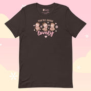 You're Snow Lovely Kawaii Reindeer Christmas T-Shirt | Cute Holiday Graphic Tee for Winter Katnipp character product