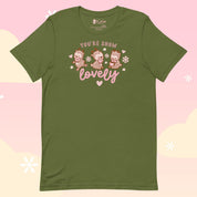 You're Snow Lovely Kawaii Reindeer Christmas T-Shirt | Cute Holiday Graphic Tee for Winter Katnipp character product