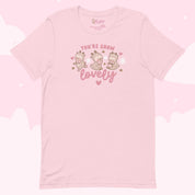 You're Snow Lovely Kawaii Reindeer Christmas T-Shirt | Cute Holiday Graphic Tee for Winter Katnipp character product