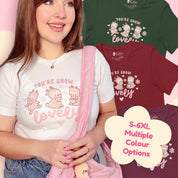 You're Snow Lovely Kawaii Reindeer Christmas T-Shirt | Cute Holiday Graphic Tee for Winter Katnipp character product