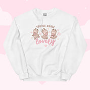 You're Snow Lovely Kawaii Reindeer Sweatshirt | Cute Christmas Holiday Apparel Katnipp character product