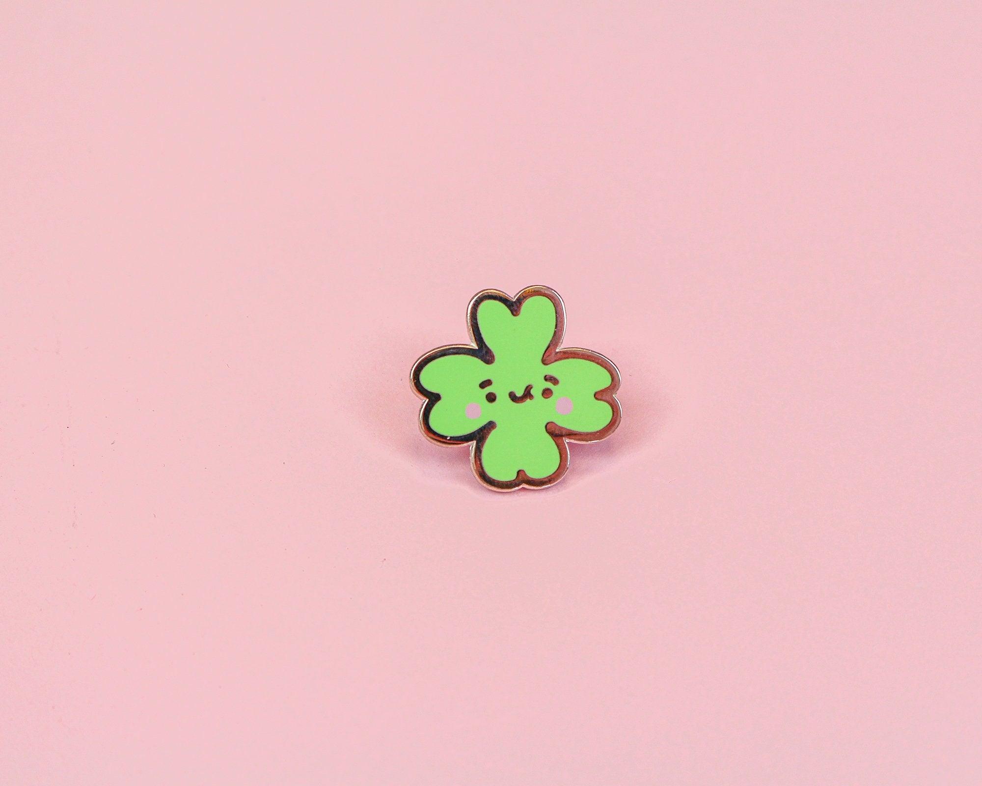 Lucky Charm Clover Enamel Pin - Adds luck to accessories - Ideal gift or personal accent, secondary