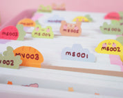 A5 Pastel Garden Index Tabs | Kawaii Planner & Journal Organiser | ID009 Katnipp character product