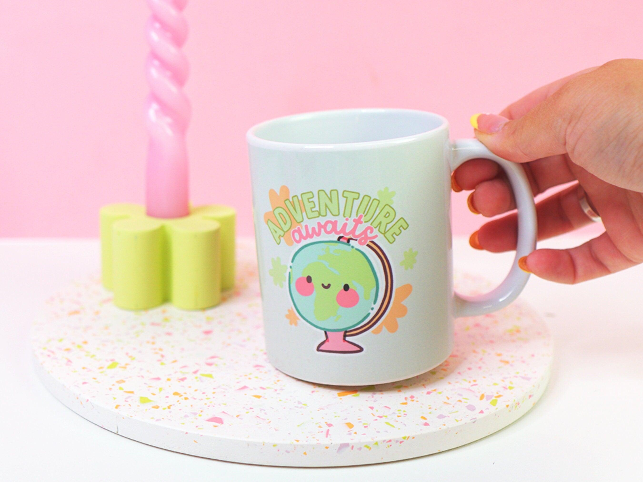 Adventure Awaits Kawaii Travel Mug | Perfect Gift for Wanderlust Lovers - Katnipp Studios