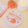Autumn Leaves or Coffee Please! Mouse Mat - Hand-printed kawaii desk accessory from Katnipp, main