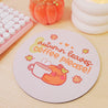 Autumn Leaves or Coffee Please! Mouse Mat - Hand-printed kawaii desk accessory from Katnipp, forth