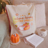 Autumn Leaves & Coffee Please! Eco-Friendly Tote Bag - Original Katnipp Design - Handprinted Cotton, third 