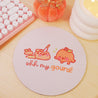 Ohh My Gourd Mouse Pad - Hand-printed kawaii desk accessory from Katnipp for autumn decor, second