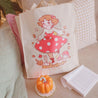 Autumn Tote Bag | Eco-Friendly Cotton Bag with Cute Autumnal Girl Design | Fall Shopping Bag - Katnipp Studios