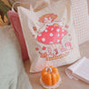 Autumn Tote Bag | Eco-Friendly Cotton Bag with Cute Autumnal Girl Design | Fall Shopping Bag - Katnipp Studios