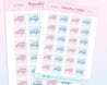 Kawaii Bariatric Babe Planner Sticker Sheet - Handmade, A6 Premium Paper, Soft Food, Puree Food, Solid Food Stickers - Katnipp