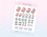 Bariatric Babe Sticker Sheet | Cute Gastric Bypass Planner Stickers | WLS 002 - Katnipp Studios