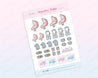 Bariatric Babe Sticker Sheet | Cute Gastric Sleeve Planner Stickers | WLS 001 - Katnipp Studios