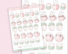 Adorable handmade Bath Time Cosy Planner Stickers featuring original illustrations, crafted from premium vinyl for durability.
