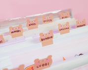 Bear Index Tab Stickers | Kawaii Planner & Journal Page Markers | ID004 Katnipp character product