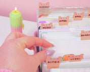 Bear Index Tab Stickers | Kawaii Planner & Journal Page Markers | ID004 Katnipp character product