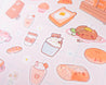 Adorable Bearguette Cafe Bakery Waterproof Vinyl Stickers featuring bakery, cafe, and barista designs, perfect for planners, laptops, and more. 5