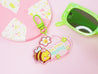 Bee Kind to Your Mind Acrylic Keyring | Positive Message Keychain | Cute Kawaii Bee Accessory - Katnipp Studios