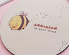 Bee Kind to Your Mind Round Mouse Pad | Positive Message Desk Accessory | Kawaii Bumblebee Mouse Mat - Katnipp Studios