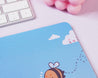 Bee Kind to Your Mind Summer Mouse Pad | Positive Message Desk Accessory | Cute Kawaii Bumblebee Design - Katnipp Studios