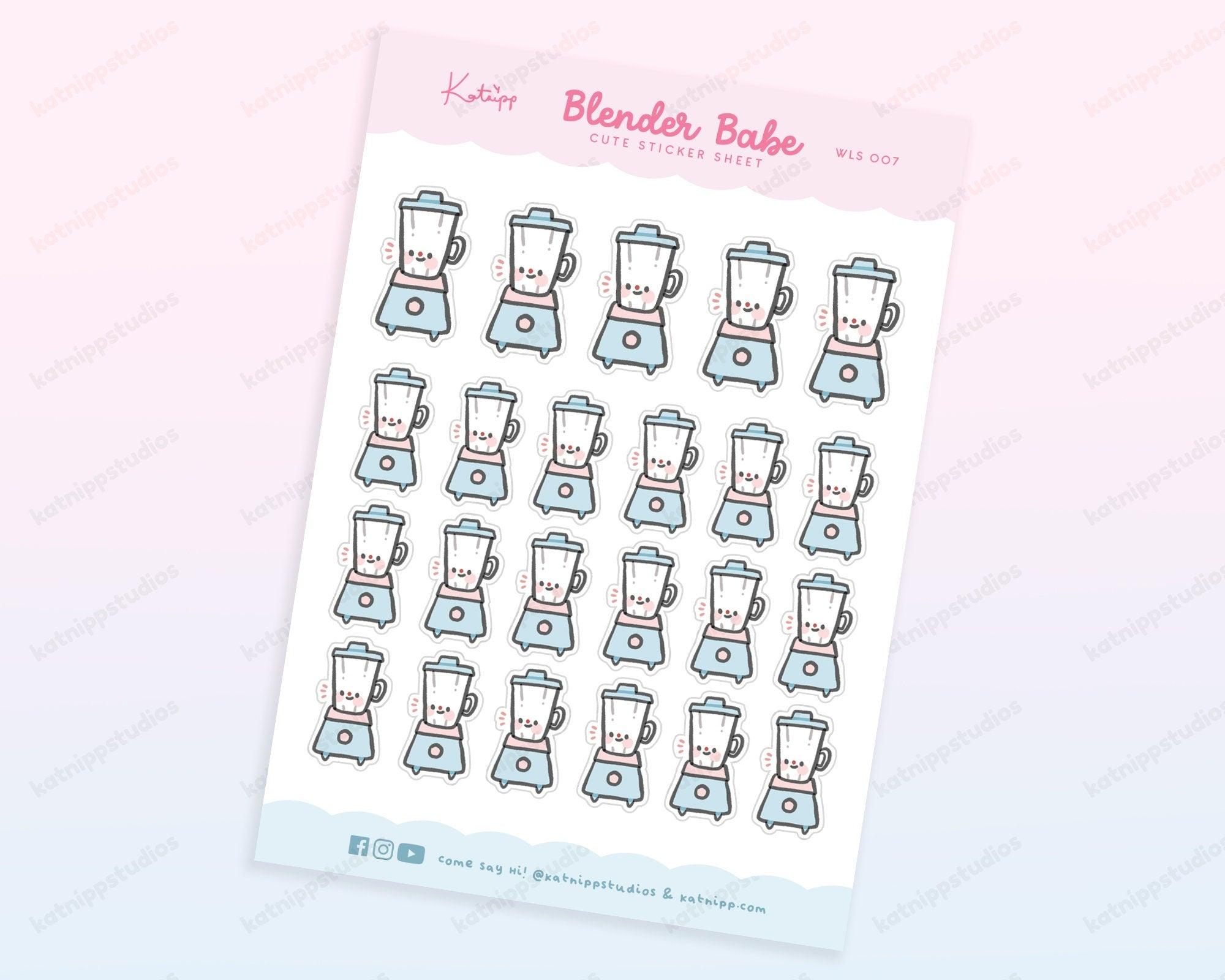 Blender Babe | Cute Meal Prep & Cooking Planner Sticker Sheet | WLS007 - Katnipp Studios