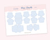 Blue Cloud Index Tabs – Cute Divider Stickers for Planners & Cards | ID005 - Katnipp Studios