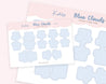 Blue Cloud Mixed Index Tab Stickers on A5 Premium Paper. 2