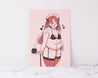 Body Positive Curvy Redhead Art Print - Various Sizes 3