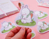 Bonbun & Bumblebutt Easter bunny and spring-themed die-cut vinyl sticker 5
