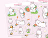 Bonbun & Bumblebutt Bunny Spring A5 Sticker Sheet - Waterproof Vinyl