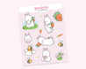 Bonbun & Bumblebutt Bunny Spring A5 Sticker Sheet - Waterproof Vinyl 2
