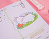 Bonbun & Bumblebutt kawaii bunny and bee die-cut sticker, perfect for spring and Easter decorations. 3