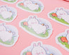 Bonbun & Bumblebutt kawaii bunny and bee die-cut sticker, perfect for spring and Easter decorations. 6
