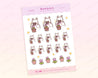 Bonbun's Kawaii Gardening Photography Sticker Sheet | Pastel Planner Stickers | Cute Bunny & Flower Pot Designs | BON 006 - Katnipp Studios