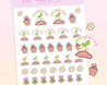 Bonbun's Spring Plants Sticker Sheet - A6 size. Adorable and motivational stickers for planners and journals, featuring original illustrations. 3