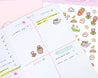 Bonbun's Spring Gardening Sticker Sheet - Illustrations of gardening tools, plants, and Bonbun the bunny. 2