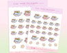 Bonbun's Spring Gardening Pastel Sticker Sheet - Cute bunny gardening stickers in pastel colours 2