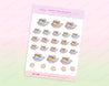 Bonbun's Spring Gardening Pastel Sticker Sheet - Cute bunny gardening stickers in pastel colours 3