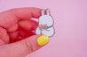 Bonbun The Little Bunny Enamel Pin - Cute bunny pin accessory for clothing or bags. 5