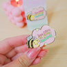 Enamel pin featuring Bumblebutt the bee with text 'Bee Kind to your Mind' 4