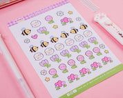 Bumblebutt Busy Bee Sticker Sheet | Bee Planner Stickers | BB002 Katnipp character product