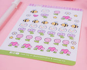 Bumblebutt Busy Bee Sticker Sheet | Bee Planner Stickers | BB002 Katnipp character product