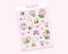 Bumblebutt The Bumble Bee Floral A5 Sticker Sheet | Kawaii Spring Stickers - Katnipp Studios