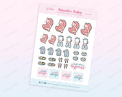 Bypassed Babe Bariatric A6 Planner Stickers | Kawaii Recovery Tracker | WLS002 Katnipp character product