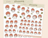 Chubby Shroomie Mushroom Emoji Planner Stickers | Kawaii Stickers | SH001 - Katnipp Studios